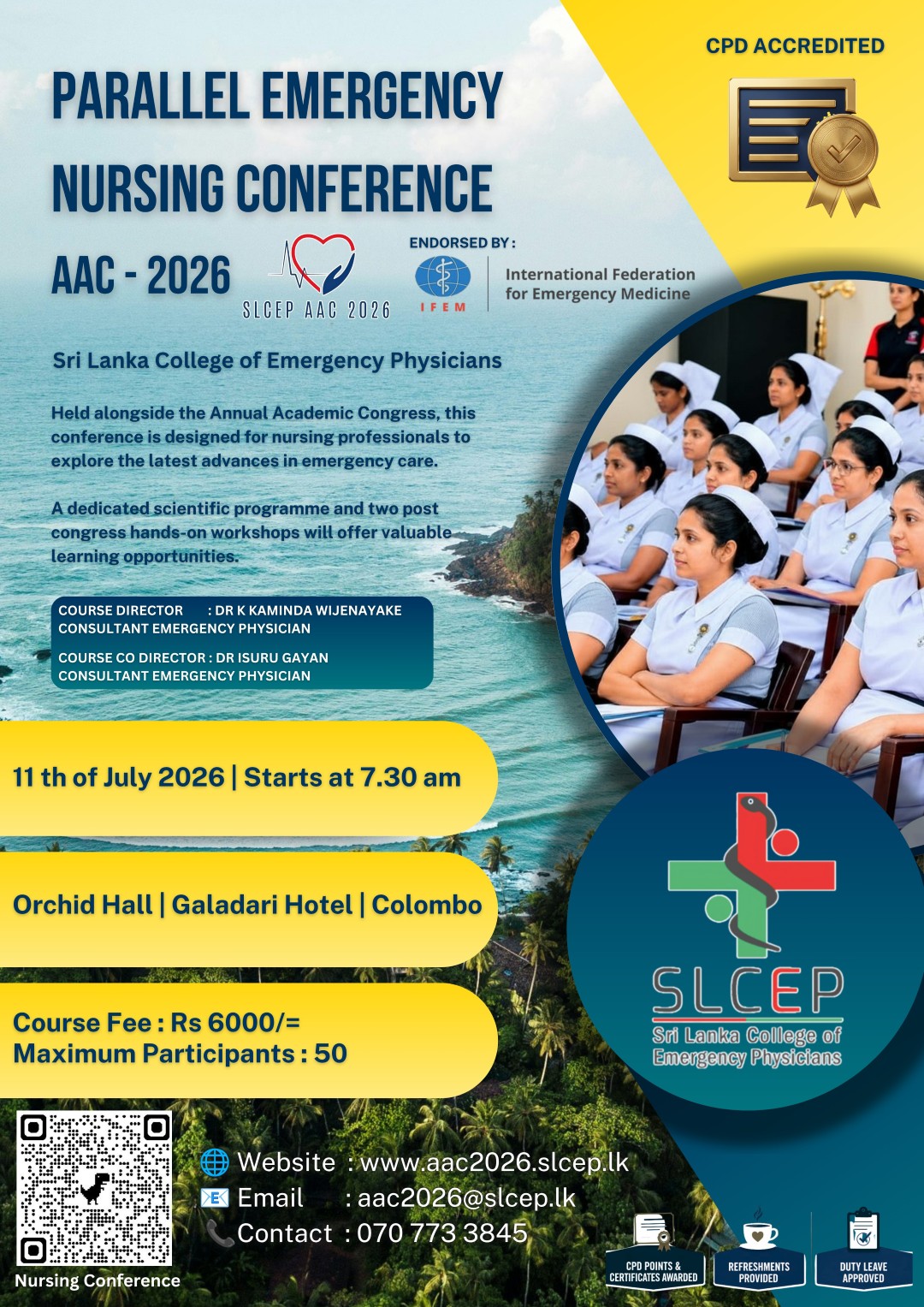 Parallel Emergency Nursing Conference AAC 2026 Flyer